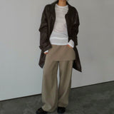 Faux Leather Jacket - 2colors