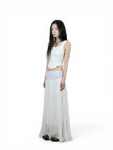 FOREST LONG SKIRT (WHITE)