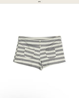cozy gray line shorts