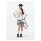 BETWEENAND x sunonebird プリントラウンドネック半袖Tシャツ