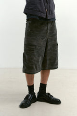 Camo Field Cargo Shorts (Washed Gray)