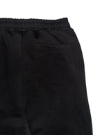 DIAGONAL STUD ZIP SWEAT PANTS(BLACK)
