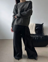 [Unisex] モヘアヘビーニット(2color)