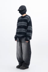 Kera Hairy Stripe Knit