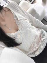 Pound lace cardigan (3 colors)