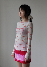 smile scrunchie (black,pink,ivory)