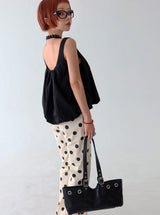 Dot Polka Dot Bootcut Long Pants