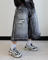 NOX Carpenter Raw-Cut Bermuda Denim