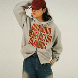 DR FAVOR 26 Patch Crop Hoody Zip-up