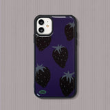 ストロベリー(purple) スマホケース (epoxy bumper)