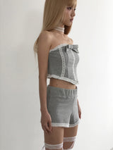 レースショーツ (Grey)