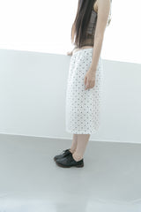 linen dot midi skirt(2colors)