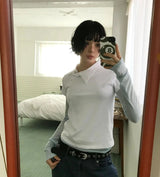 UNBAL COLLAR TEE