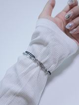 All surgical seel new wave layered string bracele
