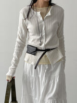 Feeling Tencel Round Neck T-shirt