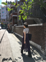 Lyocell Indigo Bootcut Pants (1color)