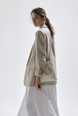 LUZIN MINI シープスキンショルダーバッグ / Bright Ivory