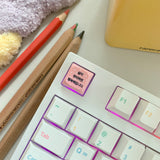 [withsome made] キュートライフ, ハッピーライフLEDキーキャップキーリング (1 Key)