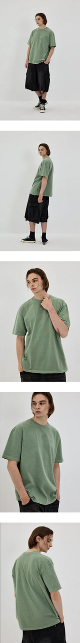 エッセンシャルピグメントTシャツ KHAKI