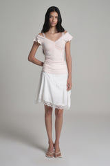 Fairy Lace Flow Skirt, White