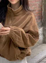 #TK Suede Zip-up Blouson (3color)