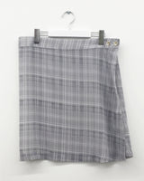 Roman check layered skirt (2color)