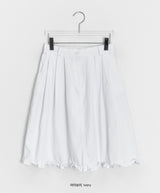 Brikin Cotton Midi Frill Skirt