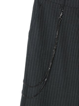 TO Stripe Wide Slacks (2C, Chain Set)