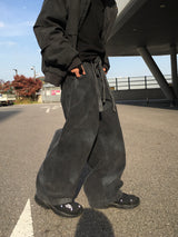 Trenon Belted Washed Balloon Pants 2C
