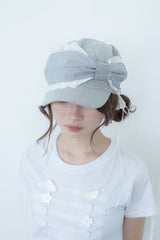 angel ribbon cap(gray)