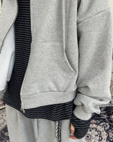 カモアダートクロップフーディー