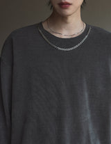 Quro ネックレス リブTシャツ