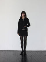クラシックパッデドミニスカート (BLACK)