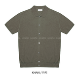 Logane Linen Collar Short Sleeve Cardigan