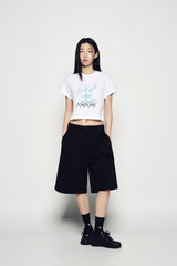 25SS ワイドチノショートパンツ ブラック