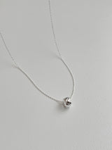 [Silver 925] ボールドエンボスリングピアスネックレスセット / デイリーシンプルシルバーゲストルック