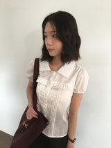 Anki Flora Frill Blouse (1color)