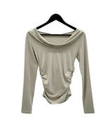 Lua Cowl Neck Hooded Off-Shoulder