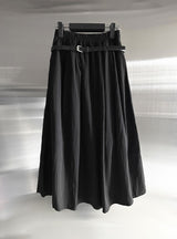 Cloud Nylon Belted Skirt