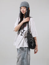 Vintage Pocket Leather Shoulder Bag