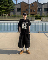 キディングキャットプリントショートスリーブTシャツ