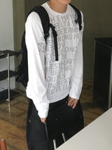 Clone Lettering Oversized Long Sleeve