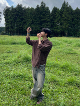 サンドカーブドデニムパンツ (S, M, L)