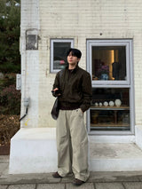 Arthur pin curved pants