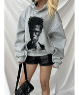 [Unisex] Crop printing hood t-shirts(3color)