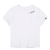 COLLECTION METAL POINT RIBBED T-SHIRT [WHITE]