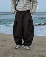Tone curved fleece balloon sweat pants