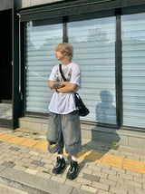 Blue low vintage half pants 1C