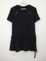 アイレットフリルクルーネックTシャツ (3color)