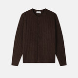 Onef crop cable cardigan